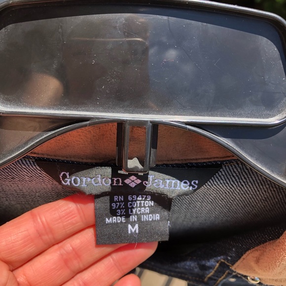 Vtg Gordon James Western Embroidered Jean … - Picture 6 of 13